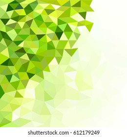 Colorful green background for your amazing design. Spring background. Polygonal space.