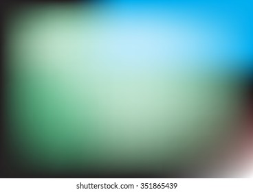 Colorful green and blue abstract blur background design for template, web,wallpaper and Christmas texture.