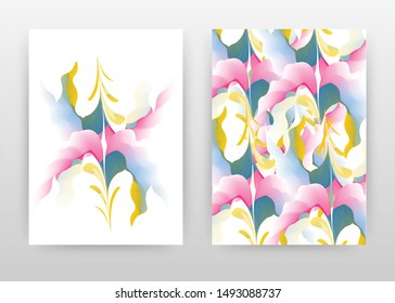 Colorful green brown conceot. abstract design of annual report, brochure, flyer, poster. Colorful background vector illustration for flyer, leaflet, poster. Business A4 brochure template.