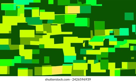 colorful green cube abstract texture background