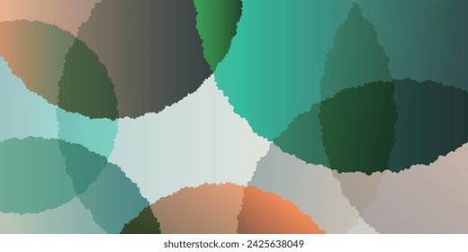colorful green cute pattern background