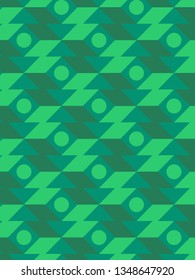 colorful green geometric pattern vector background
