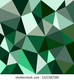 Colorful green triangles.  Seamless abstract polygon pattern.