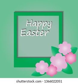 Colorful greeting card template. Easter  Holiday greeting card. Postcard template. Vector holiday illustration.  Festive art background.