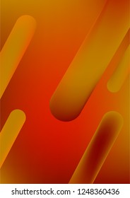Colorful Grey A4 Background with Simple Fluid Shapes. Holographic Colour Gradient. Cool Abstract Background. Vector Illustration.