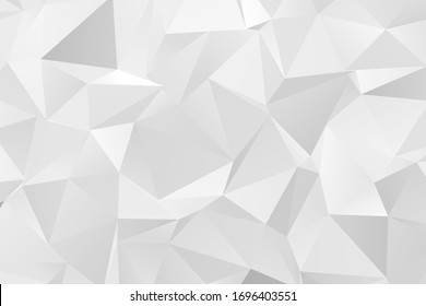 Colorful Grey Color Geometric Rumpled Triangular Low Poly Style Gradient Illustration Graphic Background. Polygonal Design For Your Business. Vector Illustration Eps 10.