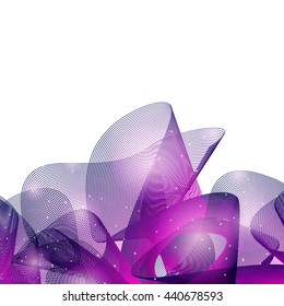 Colorful grid abstract texture. Vector design background. Violet shape.