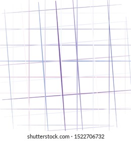 Colorful grid, mesh in square format. Random, scattered intersecting lines, stripes. Geometric background, pattern. Abstract illustration