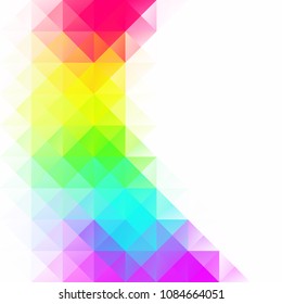 Colorful Grid Mosaic Background, Creative Design Templates