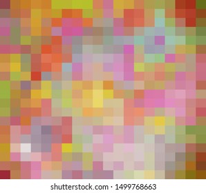 Colorful Grid Mosaic Background, Creative Design Templates. abstract colorful gradient rectangles check . Background of squares Different pixel pattern shades.