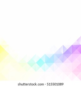 Colorful Grid Mosaic Background, Creative Design Templates