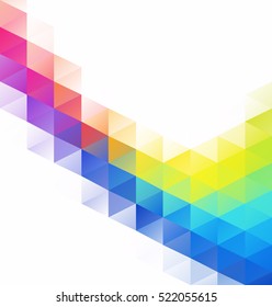 Colorful Grid Mosaic Background, Creative Design Templates