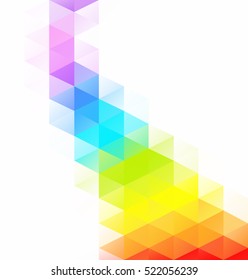 Colorful Grid Mosaic Background, Creative Design Templates