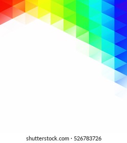Colorful Grid Mosaic Background, Creative Design Templates