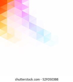 Colorful Grid Mosaic Background, Creative Design Templates