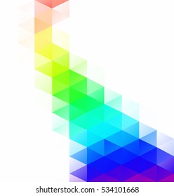 Colorful Grid Mosaic Background, Creative Design Templates