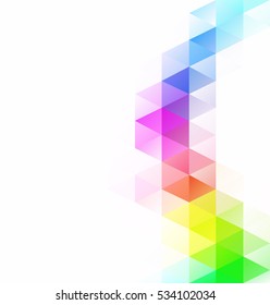 Colorful Grid Mosaic Background, Creative Design Templates