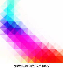 Colorful Grid Mosaic Background, Creative Design Templates