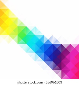 Colorful Grid Mosaic Background, Creative Design Templates