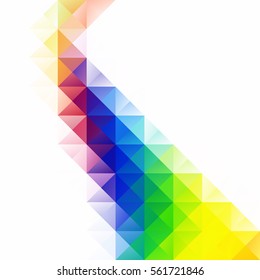 Colorful Grid Mosaic Background, Creative Design Templates