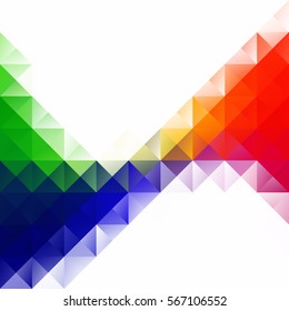 Colorful Grid Mosaic Background, Creative Design Templates