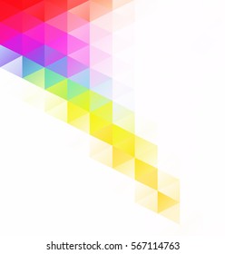 Colorful Grid Mosaic Background, Creative Design Templates