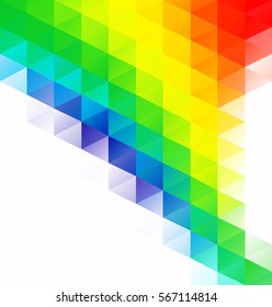 Colorful Grid Mosaic Background, Creative Design Templates