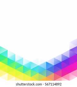Colorful Grid Mosaic Background, Creative Design Templates