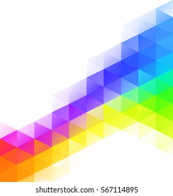 Colorful Grid Mosaic Background, Creative Design Templates