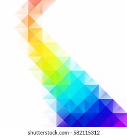 Colorful Grid Mosaic Background, Creative Design Templates