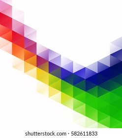Colorful Grid Mosaic Background, Creative Design Templates