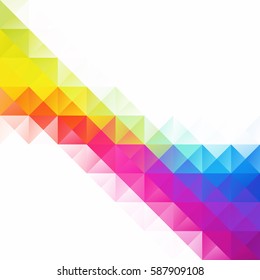 Colorful Grid Mosaic Background, Creative Design Templates