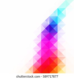 Colorful Grid Mosaic Background, Creative Design Templates
