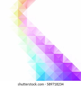 Colorful Grid Mosaic Background, Creative Design Templates