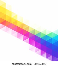 Colorful Grid Mosaic Background, Creative Design Templates