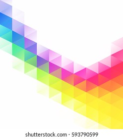 Colorful Grid Mosaic Background, Creative Design Templates