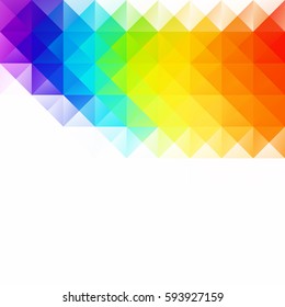 Colorful Grid Mosaic Background, Creative Design Templates