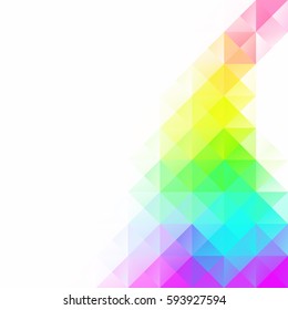 Colorful Grid Mosaic Background, Creative Design Templates