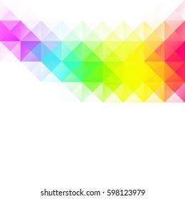 Colorful Grid Mosaic Background, Creative Design Templates