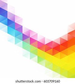 Colorful Grid Mosaic Background, Creative Design Templates