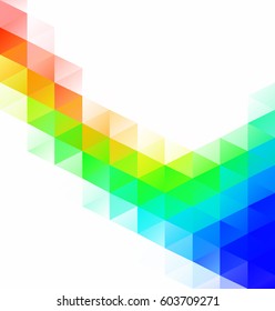 Colorful Grid Mosaic Background, Creative Design Templates