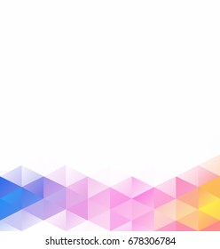 Colorful Grid Mosaic Background, Creative Design Templates