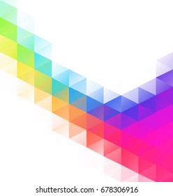 Colorful Grid Mosaic Background, Creative Design Templates