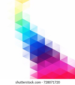 Colorful Grid Mosaic Background, Creative Design Templates