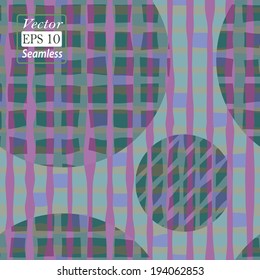 Colorful grid in vector format. Seamless pattern.