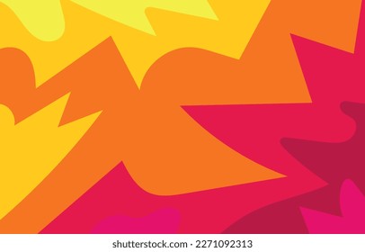 Colorful Groovy background design concept
