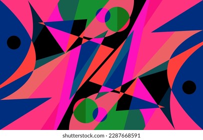 Colorful Groovy background design concept, abstract background