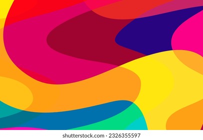 Colorful Groovy background design concept