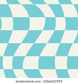 Farbenfrohe Traube überprüft nahtloses Muster. Psychedelische Vektorkunst für Textilien, Poster, Tapeten, Webdesign.
