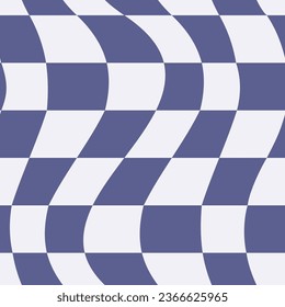 Colorful groovy checks seamless pattern. Psychedelic vector art for textile, poster, wallpaper, web design.